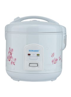 Buy 1 Ltr Rice Cooker With Steamer 400.0 W SRC-510N White in UAE