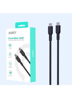 Buy 100W PD Silicone USB-C To USB-C Cable 1M SCC101 Black in Saudi Arabia