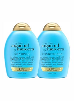 اشتري Renewing And Argan Oil Of Morocco Shampoo and conditioner 2 x 385ml في الامارات