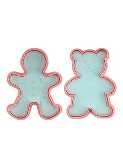 Buy Royalford Teddy Shaped Cookie Cutter- RF10973|Teddy Bear Theme Cookie Cutter| Fondant Cutter| Plastic Cookie Cutter| Cookie Cutter with Handle Multicolor in UAE