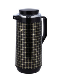 Buy Double Thermal Insulated Wall Vacuum Flask With Lid Black 1.9ml in UAE