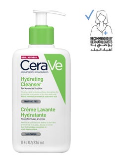 Buy Hydrating Cleanser For Normal To Dry Skin With Hyaluronic Acid 236ml in Saudi Arabia