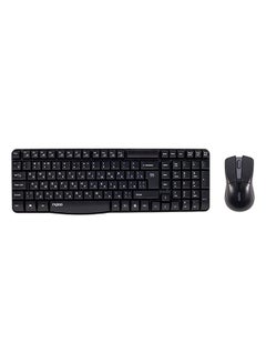 Buy X1800 Wireless Optical Mouse And Keyboard Bundle (Spill resistent) Black in UAE
