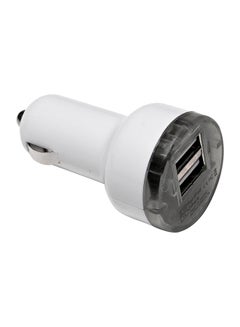 Buy Dual Car Charger 1A+2.4A White in UAE