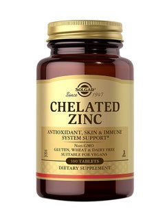 Buy Chelated Zinc Dietary Supplement - 100 Tablets in UAE