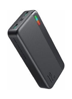 Buy 20000.0 mAh JR-T017 12W Fast Charging Power Bank Dual Inputs Dual Outputs Phone Charger Battery Black in Egypt