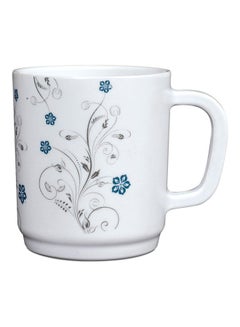 Buy Royalford Melamine Ware Mug, 350ml Tea/ Coffee Cup, RF10619 Highly Durable & Chip Resistant Cup with Elegant Floral Design WHITE in UAE