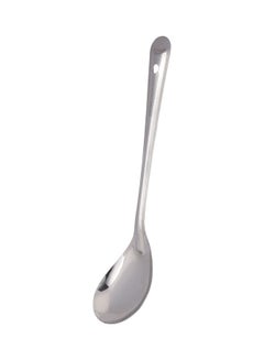 اشتري Stainless Steel Basting Oval Spoon Ideal For Cooking And Serving Food Premium-Quality Oval Spoon Food-Grade Elegant And Lightweight Design Silver 23.8x6.5x3cm في الامارات