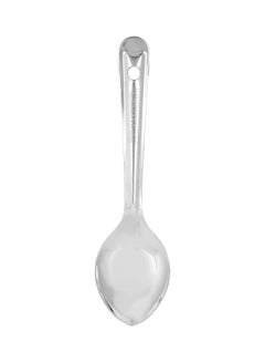 Buy Stainless Steel Serving Spoon Ideal For Cooking And Serving Food Premium-Quality Serving Spoon Food-Grade Elegant And Lightweight Design Silver 31cm in UAE