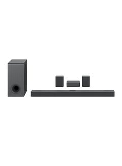 اشتري 5.1.3 Channel Sound Bar With 4Ch Rear Speakers Center Up-Firing Dolby Atmos Dts X Works With Airplay 2 Spotify Hifi Alexa High-Res Audio Imax Enhanced Synergy Tv Meridian S80QR Black في الامارات