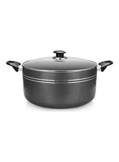 اشتري Royalford Non-Stick Casserole with Stainless Steel  Lid Grey 34cm في السعودية