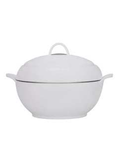 اشتري Omega Gold Insulated Casserole, Firm Twist Lock, RF11154 | Strong Handles | 5000ml Double Wall Insulated Serving Pot, Chapati Storage Box, Roti Serving Pot, Chapati Dabba لون أبيض في الامارات