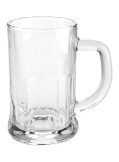 Buy Royalford 600 ML Glass Mug- RF11660 Soda Lime Glass Mug Suitable for Water, Milk, Juice, Smoothies Clear in UAE