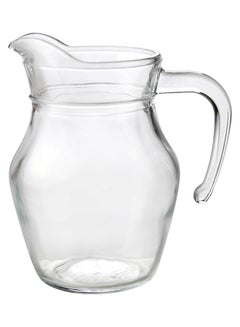 اشتري Royalford 500 ML Glass Water Jug- RF11661 Transparent Water Jug with Stylish Design Soda Lime Glass Water Jug for Juices, Squashes, Milk Food Grade, Lead-Free and BPA-Free Transparent Clear في الامارات