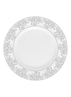 اشتري Royalford Velvett Collection 8" Area Grey Quarter Plate- RF11747 Premium-Quality Opalware, Light-Weight and Food-Grade Plate with Elegant Floral Design White 8inch في الامارات