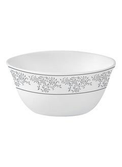 Buy Royalford Velvett Collection 4" Area Grey Salad bowl- RF11749 Premium-Quality Opalware, Light-Weight and Food-Grade Bowl with Elegant Floral Design White 4inch in UAE