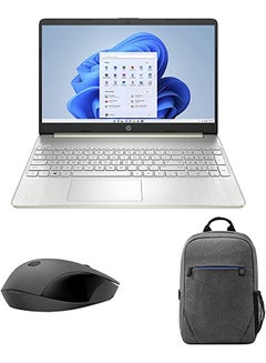 Buy Laptop 15s-fq5050ne With 15.6-Inch FHD Display, Core i5 Processor/8GB RAM/512GB SSD/Intel Iris Xe Graphics/Windows 11 + 150 Wireless Mouse + Prelude 15.6-inch Backpack English grey in UAE