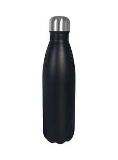 Buy Vacuum Stainless Steel Hot And Cold Leak-Resistant Sports Drink Bottle For Indoor/Outdoor Use Black 350ml in UAE