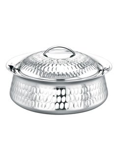 Buy Phoenix Stainless Steel Hotpot Food-Grade Hot And Cold Hotpot With Double Wall Vacuum Insulation Firm Twist Lock To Keep Food Fresh For Long| Elegant And Unique Design, Silver 6000ml in UAE