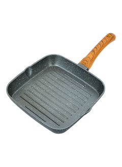 اشتري Square Grill Pan, Granite Coated Die-Cast Aluminium, RF10764 | 2 Pouring Spouts | Non-Stick Cookware Fry Pan أسود / بيج 24سم في الامارات