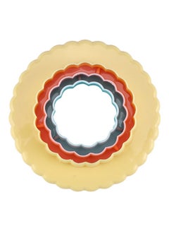 اشتري Royalford Double-Side Cookie Cutter- RF10967|Round Cookie Cutter and Fondant Cutter| Plastic Cookie Cutter| Multi-color Cutters| Set of 3 Multicolor في الامارات