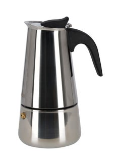 Buy Stainless Steel Espresso Maker/Moka Pot- RF10944| Rust and Corrosion Resistant Body with Comfortable Handle| Equipped with Safety Valve and  Strainer| Perfect for Indoor and Outdoor Use| Silver Silver in UAE