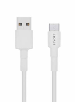 Buy 6FT PVC USB A to Micro USB Cable White in UAE