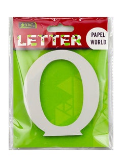 Buy Alphabet Design Wooden Letter White in UAE