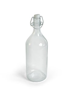 Buy Royalford Glass Bottle- RF11236|1000 ML| Transparent Borosilicate Glass Bottle| Perfect for Storing Beverages, Water, Oil, Vinega Clear in UAE