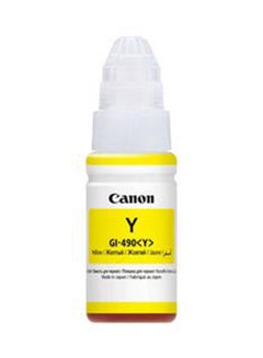 اشتري GI-490 Yellow Ink Bottle, Original Ink Refill Compatible with  PIXMA G-series Printers, Prints up to 7000 Pages أصفر في السعودية