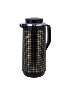 Buy Portable And Leak Proof Double Wall Vacuum Flask With Lid Black 1.6Liters in UAE