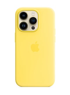 Buy iPhone 14 Pro Silicone Case With MagSafe Canary Yellow in Saudi Arabia