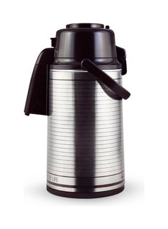 Buy Airpot Flask, Double Wall Vacuum Insulation, 3L, RF10725 | 360 Rotating Base | Portable & Leak-Resistant | Pump Flask for Hot/ Cold Drinks, Tea, Coffee Silver in Saudi Arabia