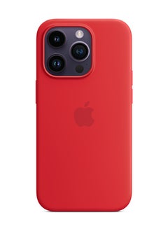 Buy iPhone 14 Pro Silicone Case with MagSafe (PRODUCT)RED in Saudi Arabia