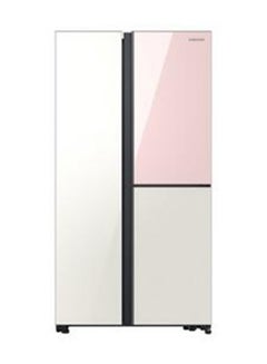 Buy Side By Side Refrigerator 640L RH62A50E16CC Pink/White in Saudi Arabia