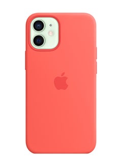 Buy iPhone 12 mini Silicone Case with MagSafe Pink Citrus in Egypt
