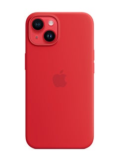 Buy iPhone 14 Silicone Case with MagSafe (PRODUCT)RED in UAE