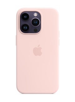 Buy iPhone 14 Pro Silicone Case with MagSafe Chalk Pink in UAE