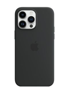 Buy iPhone 14 Pro Max Silicone Case with MagSafe Midnight in UAE