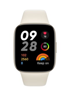 Buy Redmi Smart Watch 3 1.75 Inch Amoled Touch Display 5Atm Water Resistant 12 Days Battery Life Gps 120 Workout Mode Heart Rate Monitor Calorie Consumption Fitness Activity Tracker Ivory in UAE