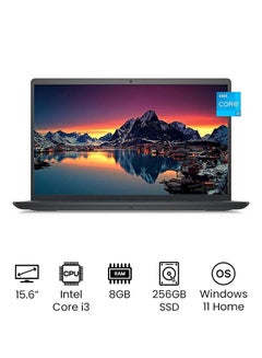 اشتري Inspiron 3000 series Laptop With 15.6-Inch Full HD Display, 11th Gen Core i3-1115G4 Processor/8GB RAM/256GB SSD Nvme /Intel Iris Xe Graphics/Windows 11 /International Version With Numric Pad English/Arabic Black في الامارات