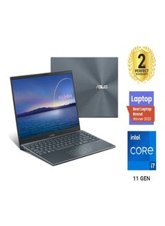 Buy Asus Zenbook 14 UX425EA-KI007W - Intel Corei7-1165G7 - 16GB - 1TB SSD - Intel Iris Xe Graphics - 14"FHD - Win11 - Pine Grey English/Arabic Grey in Egypt
