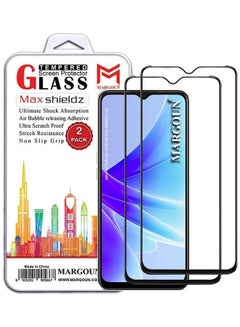 Buy 2 Pack OPPO A77s Screen Protector Tempered Glass 9H Anti-Scratch Shatterproof HD Edge to Edge Full Coverage Film 6.56 inch clear in UAE