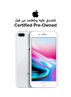 اشتري Certified Pre Owned - iPhone 8 Plus With FaceTime Silver 256GB 4G LTE في السعودية