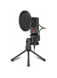 Buy Redragon GM100 Professional Studio Condenser Microphone with 3.5mm XLR/Pop Filter/Tripod Stand/Shock Mount for Gaming Streaming Recording Podcasting Broadcasting in UAE