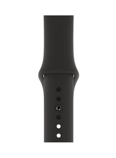 Buy Silicone Wrist Band For Apple Watch Black in UAE