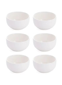 Buy 6-Piece Bowls White 4.5inch in Saudi Arabia