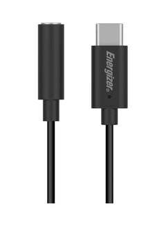 Buy Ultimate AUX (3.5mm Jack) to USB-C Audio adapter - 11cm Black in UAE