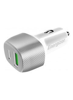 اشتري Ultimate 38W Power Delivery and Quick Charge 3.0  Car Charger, 20W PD for Iphones and 18W QC for Samsung and other Androids, Silver في الامارات