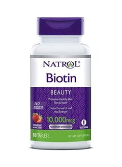 Buy Biotin 10000Mcg Fast Dissolve 60 Tablets in UAE